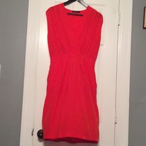 Elegant Red silk dress by David Lawrence. Size 8